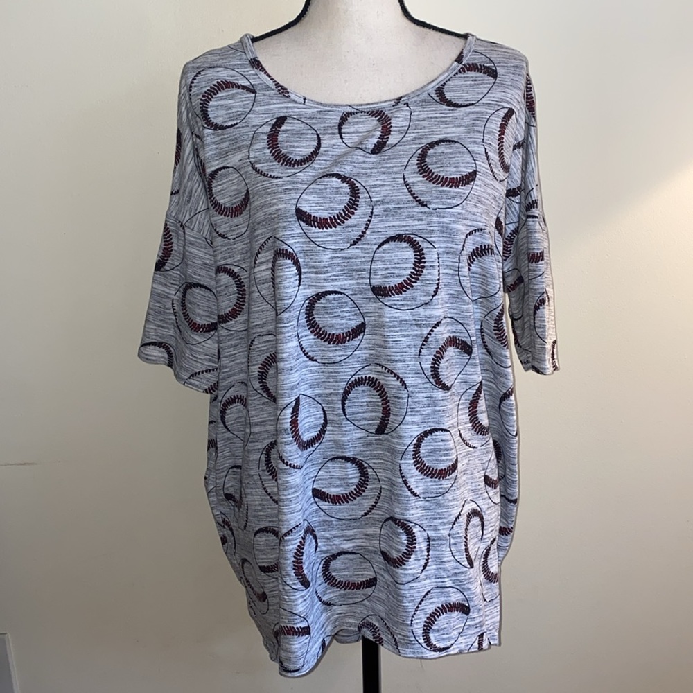 Lularoe baseball Irma 
Med